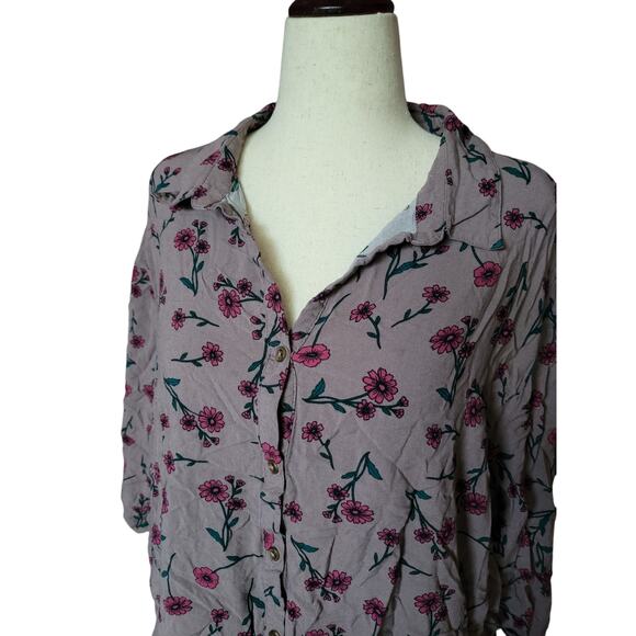 Lee women's plus‎ size 3XL blouse top button down casual - Picture 6 of 7